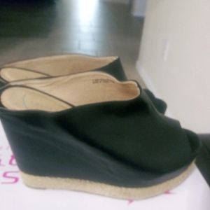 Black Wedge Shoes